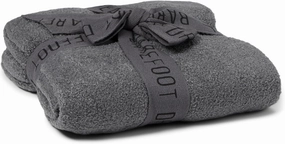 Barefoot Dreams CozyChic Lite Baby Receiving Blanket, Coal, 30"x30"