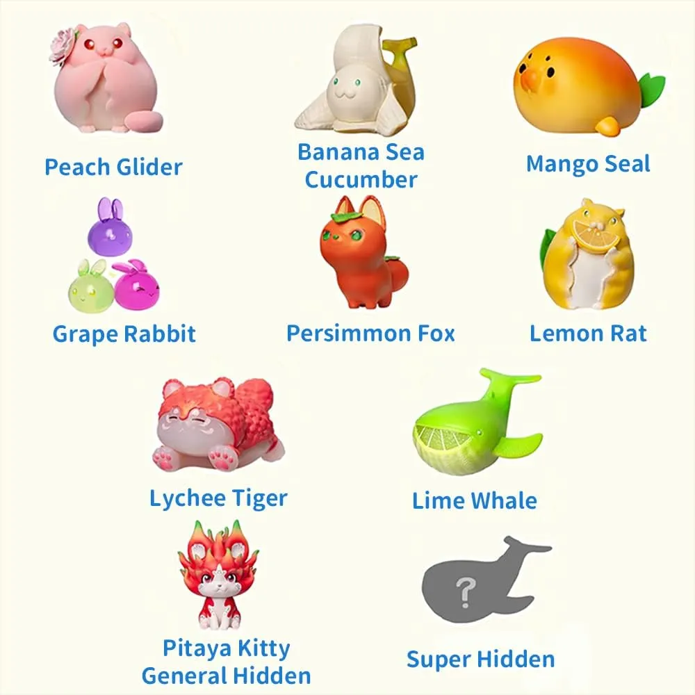 BEEMAI Fruit Fairy Series 8PCs Random Designed Cute Figures Collectibles Birthday Gift (Whole Set)