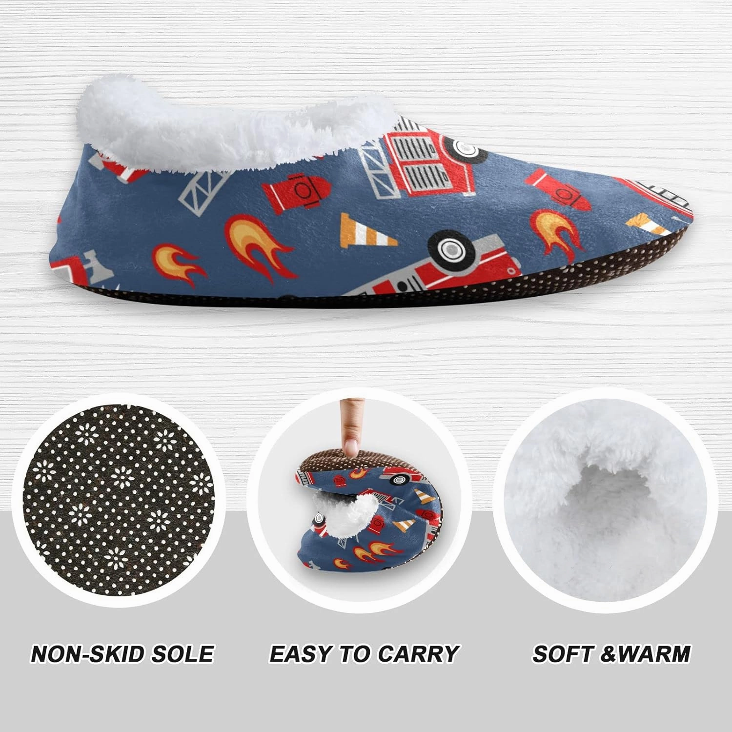 Bees Honey Honeycombs Boys Girls House Slippers Kids toddler Home Shoes Winter Indoor shoes XS