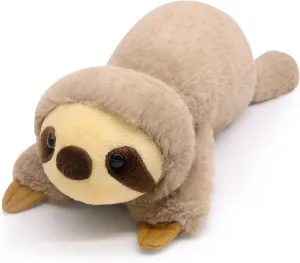Bekrgwiy Sloth Stuffed Animal,17in Weighted Sloth Plush,Weighted Sloth Doll Toys,Hugging Plushie,Gift for Valentines Day,Birthday Halloween Christmas
