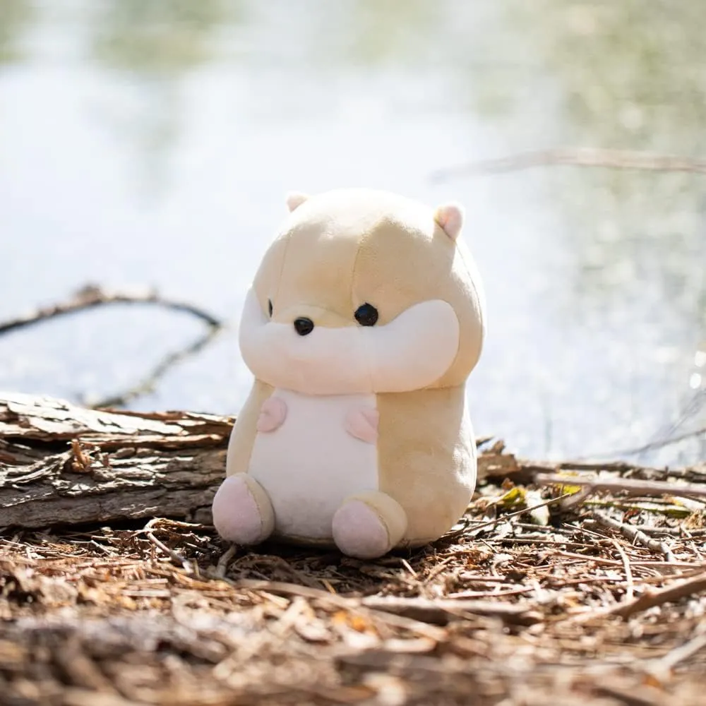 Bellzi Hamster Cute Stuffed Animal Plush Toy - Adorable Soft Brown Hamster Toy Plushies and Gifts - Perfect Present for Kids, Babies, Toddlers - Hami