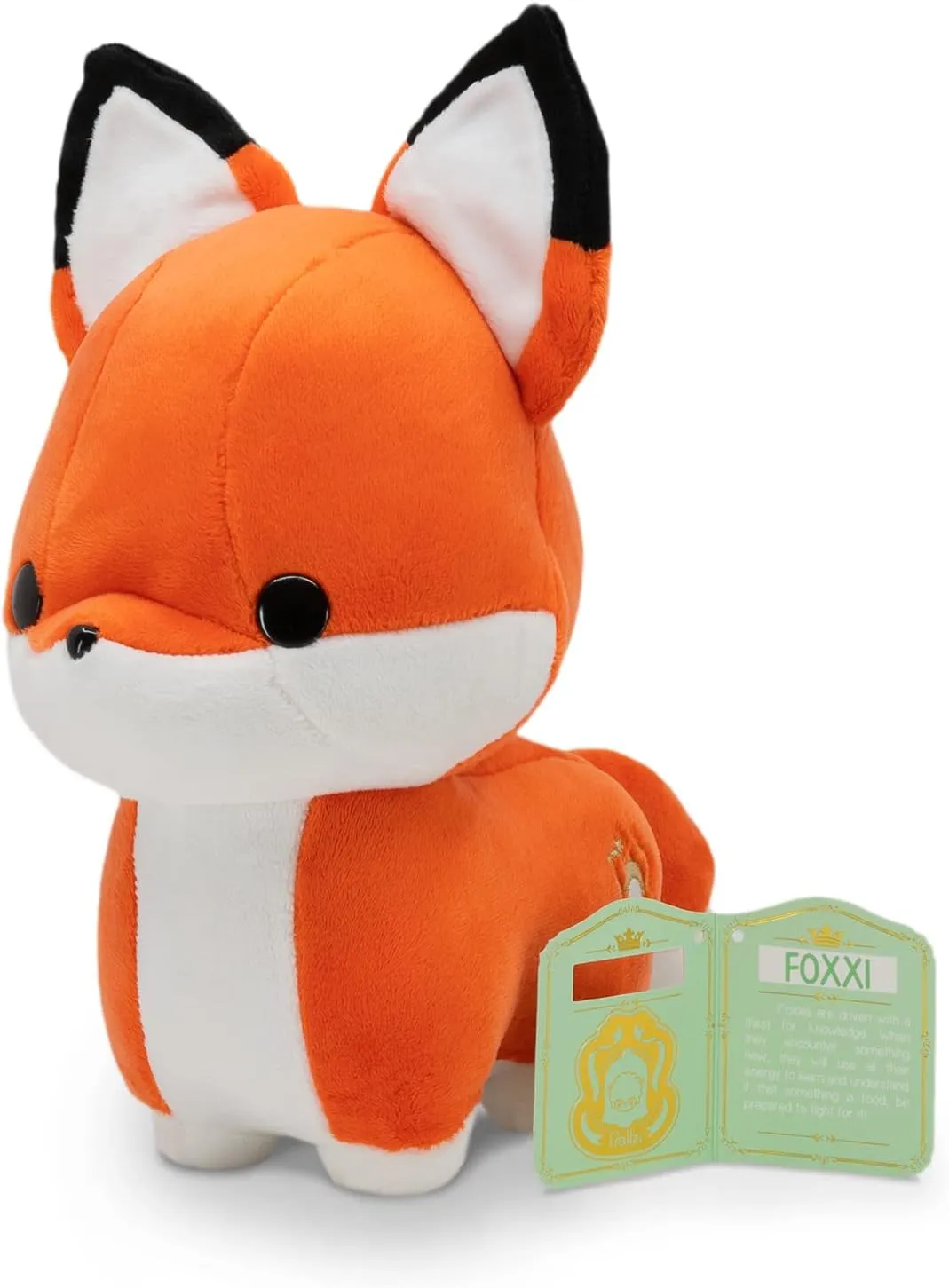 Bellzi Orange Fox Cute Stuffed Animal Plush Toy - Adorable Soft Fox Toy Plushies and Gifts - Perfect Present for Kids, Babies, Toddlers - Pouncing Foxxi