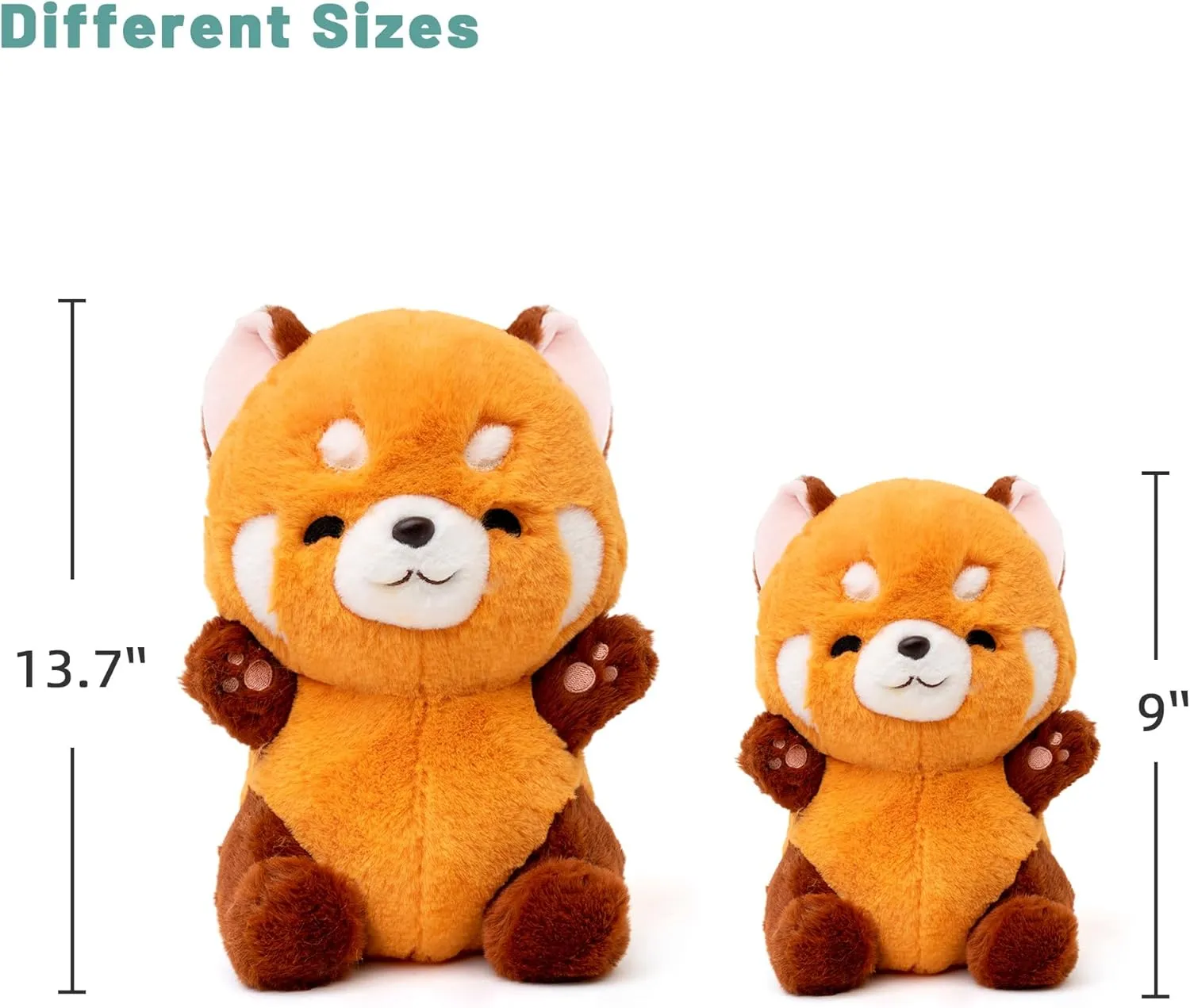 Big Red Panda Plush Cute Plushies Panda Stuffed Animal Kawaii Plushies Toy Gift for Kids Girlfriend Birthday Panda Plush