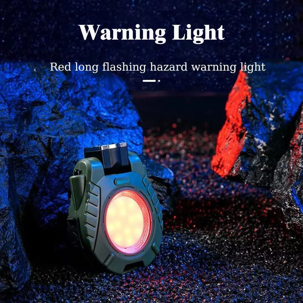 Black Technology Hat Clip Light, Rechargeable Waterproof Hat Lights Clip On for Fishing Camping Hand Work (2pcs Green)