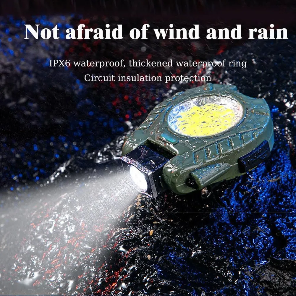 Black Technology Hat Clip Light, Rechargeable Waterproof Hat Lights Clip On for Fishing Camping Hand Work (2pcs Green)