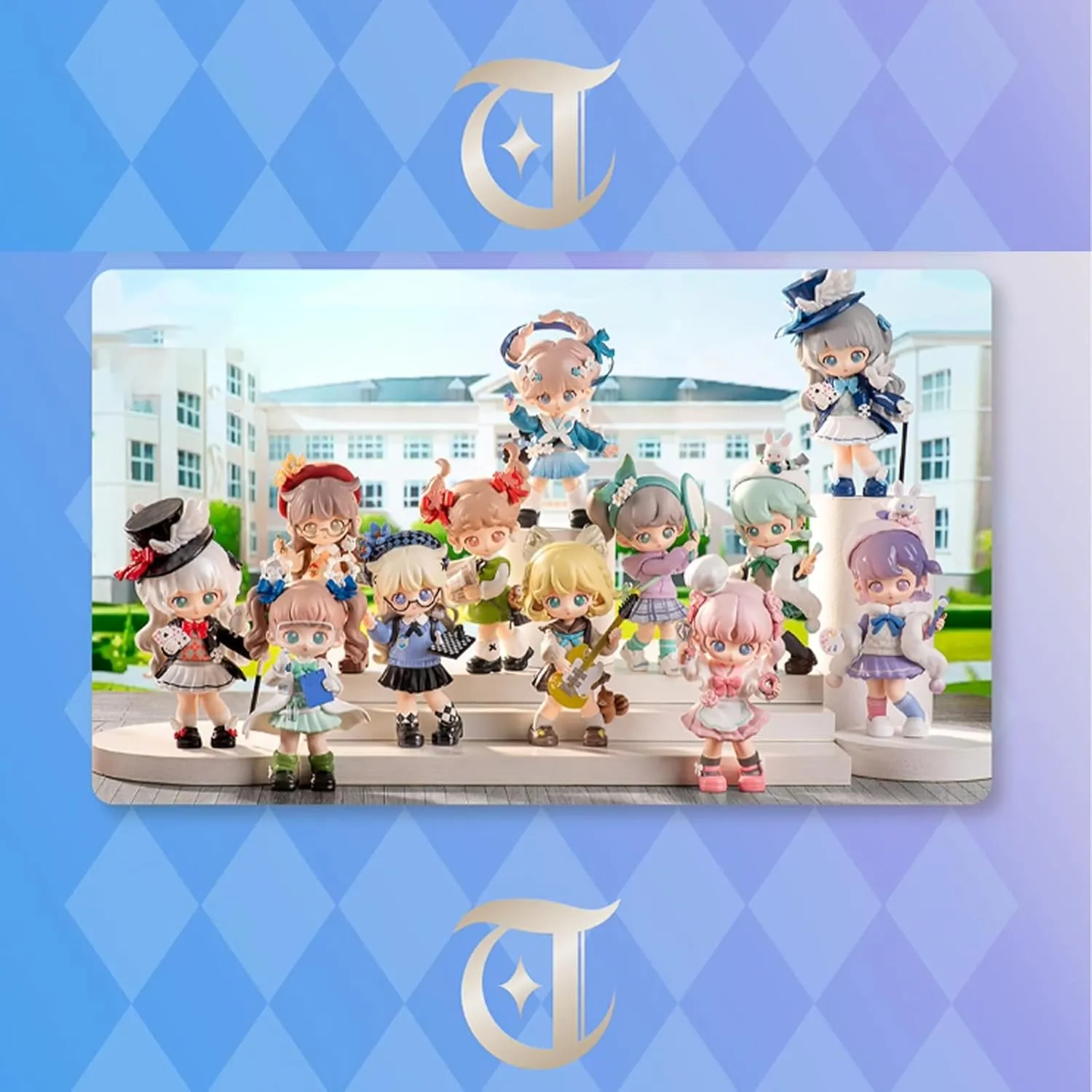 Blind Box Figures Toys,4.7" Cute Mini Dolls SIMONTOYS Series-Tangna Club Recruitment PVC Blind Box Doll Collectable Action Figure Posable Dress Up Doll for Girls Birthday Party Gift