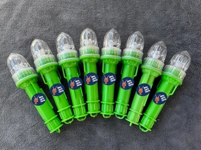 Blinky Lights Marine Fishing Strobe For Lobster/Crab Hoop Net, Green LED Flashing, Pack of 8, Model Original, Glow Stick Replacement
