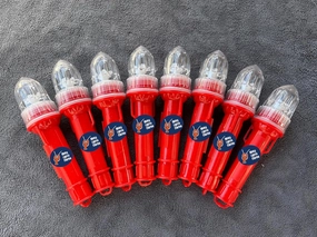 Blinky Lights Marine Fishing Strobe for Lobster/Crab Hoop Net Red LED Flashing, Pack of 8, Model Original, Glow Stick Replacement