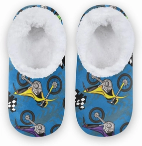 Boccsty Boys Girls House Slippers Kids toddler Home Shoes Winter Indoor shoes XS-S