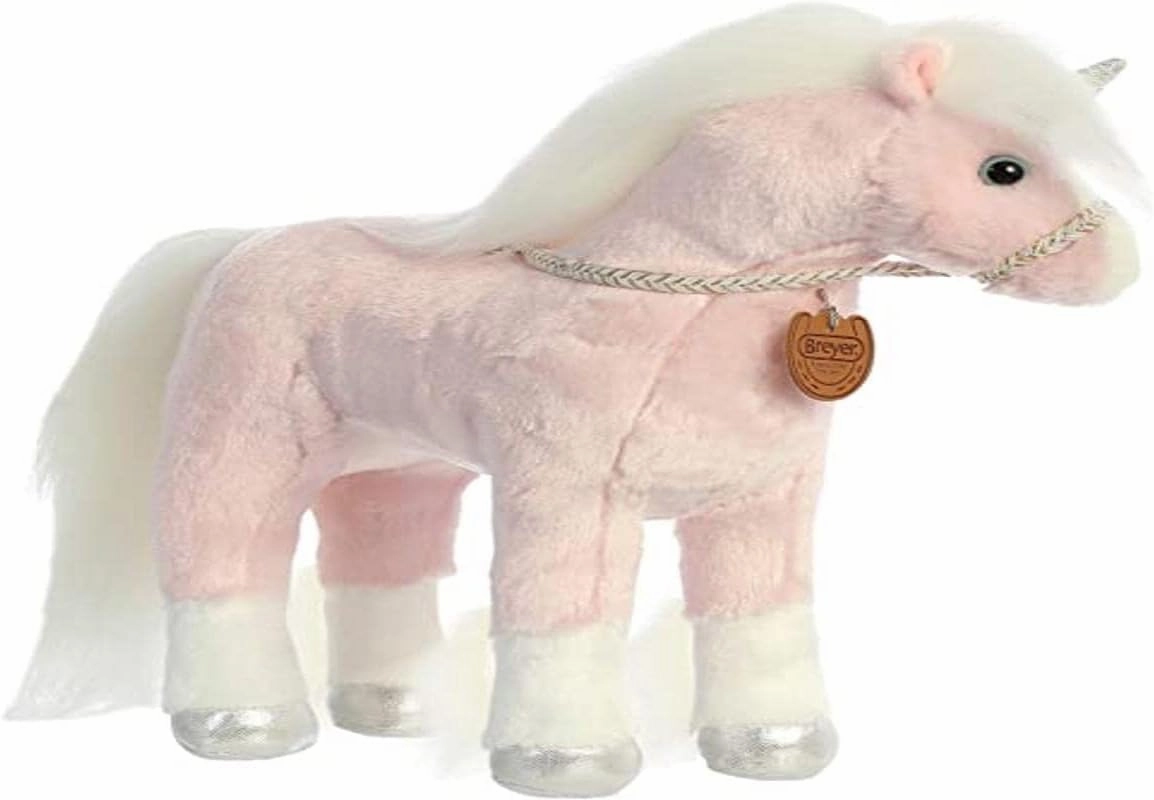 Breyer Aurora® Exquisite Aurora Stuffed Animal - Realistic Detailing - Imaginative Play - Pink 13 Inches