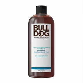 Bulldog Mens Skincare and Grooming Body Wash, Peppermint and Eucalyptus, 16.9 Fluid Ounce