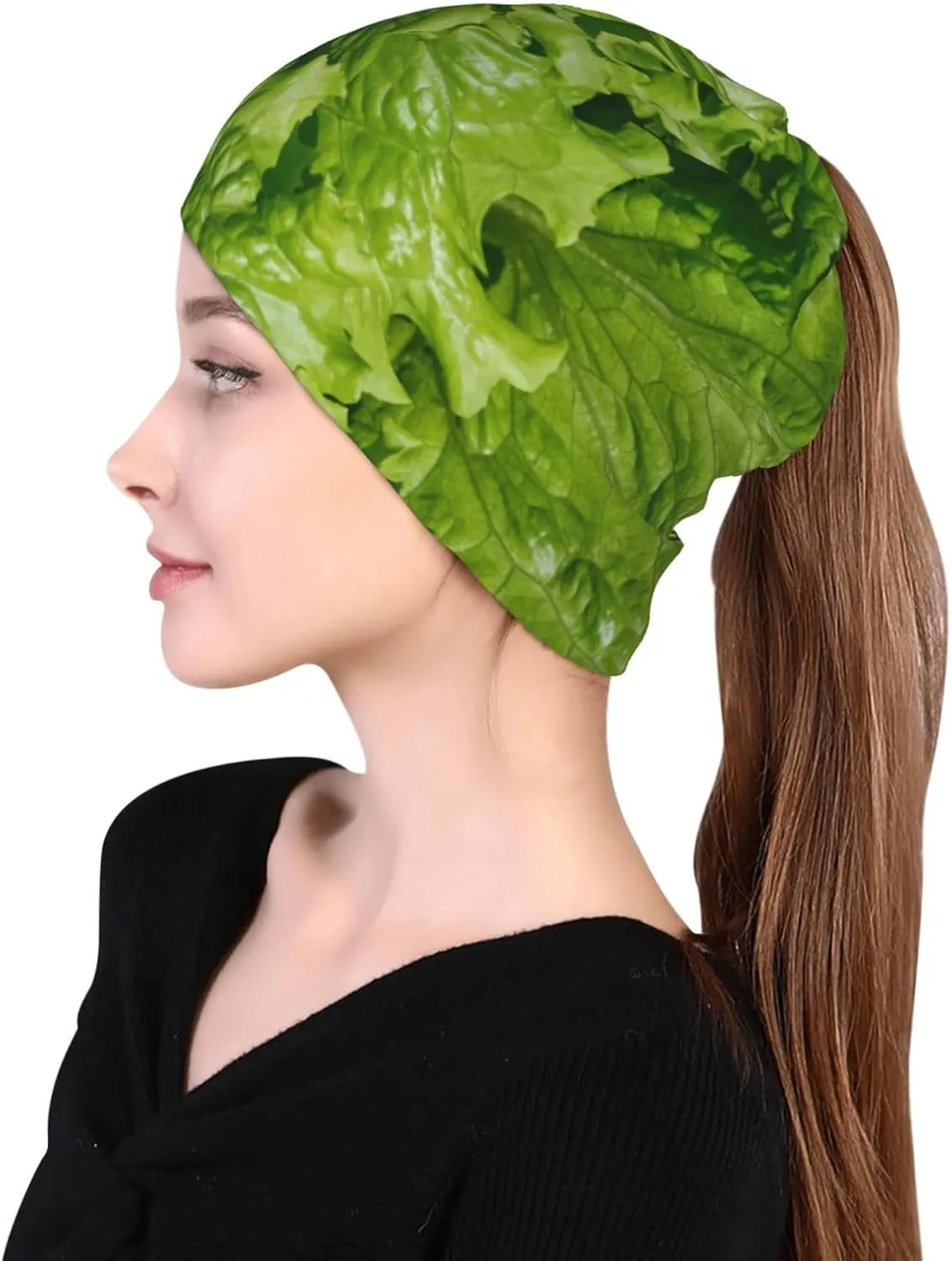Bunny Multifunction Slouchy Beanie Hats for Men Women, Loop Scarf Polyester Lined Knit Beanie Winter Hat