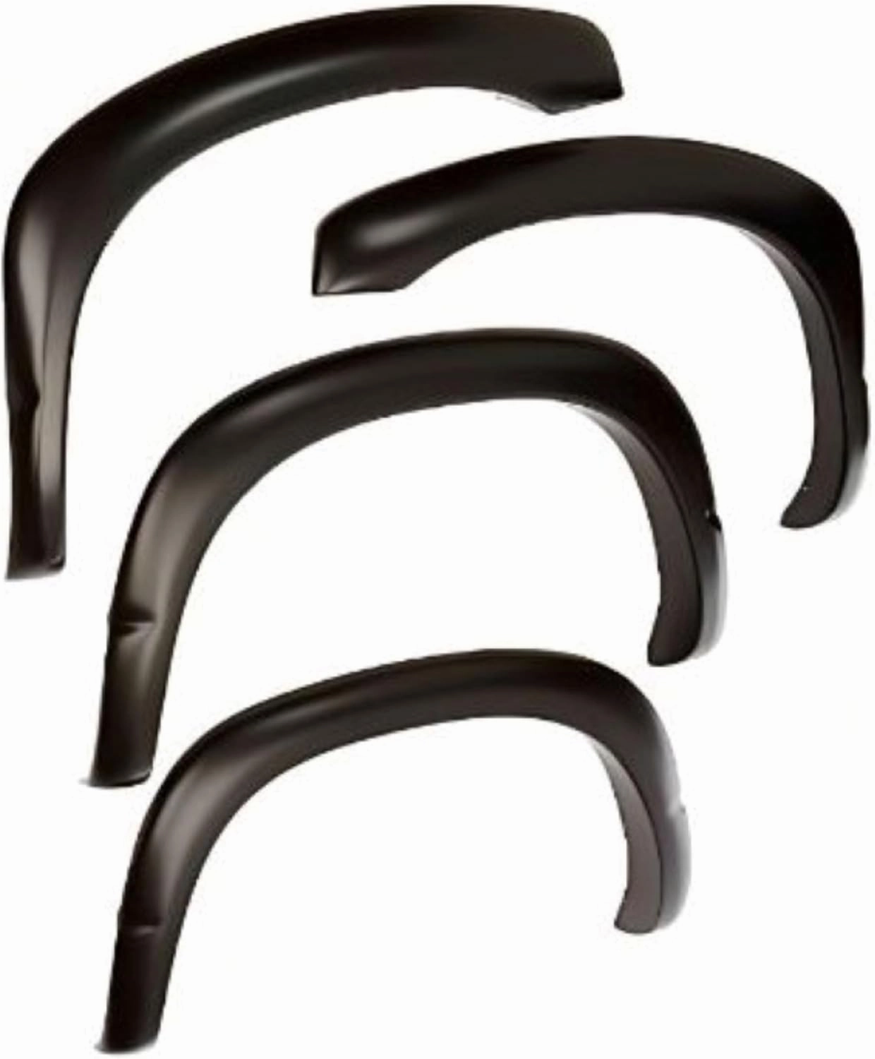 Bushwacker OE Style Factory Front & Rear Fender Flares | 4-Piece Set, Black, Smooth Finish | 150900-02 | Fits 2006-2010 Hummer H3
