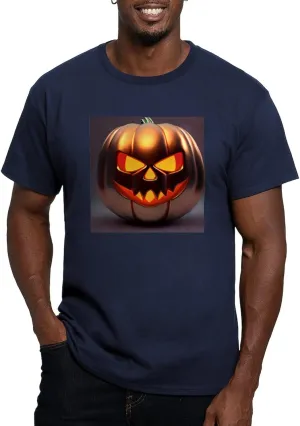 CafePress Shiny Jack O' Lantern Men's Classic T Shirt Men's Fitted Graphic T-Shirt