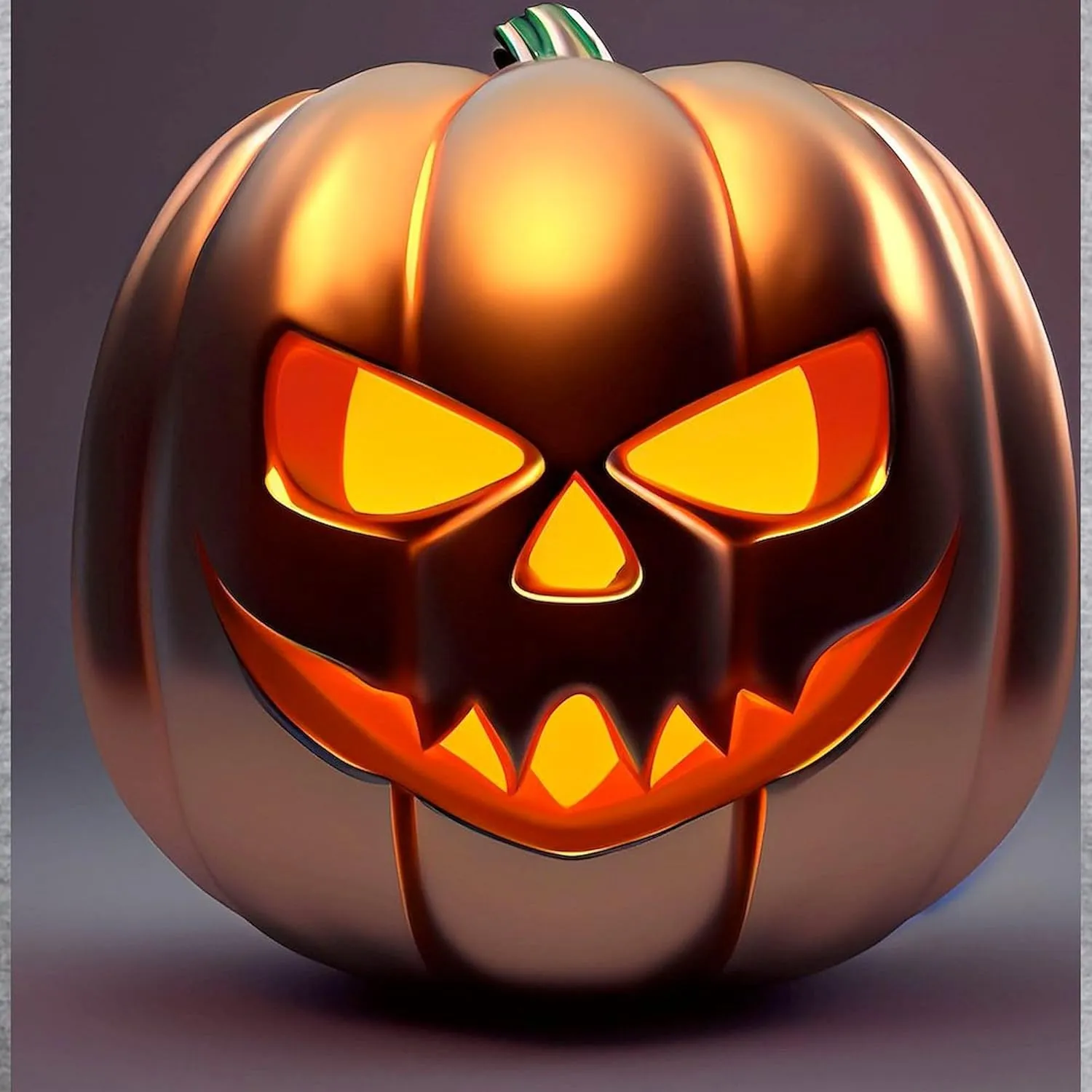 CafePress Shiny Jack O' Lantern Men's Classic T Shirt Men's Semi-Fitted Classic Cotton T-Shirt