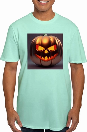 CafePress Shiny Jack O' Lantern Men's Classic T Shirt Men's Fitted Graphic T-Shirt
