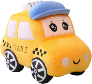 Car Stuffed Toy,11.8""/30cm Soft Taxi Plush Toy/Police Car Stuffed ToyStuffed Car Plush Pillow Toy,Gifts for Kids or Birthday Party (Taxi), Blue Or Yellow