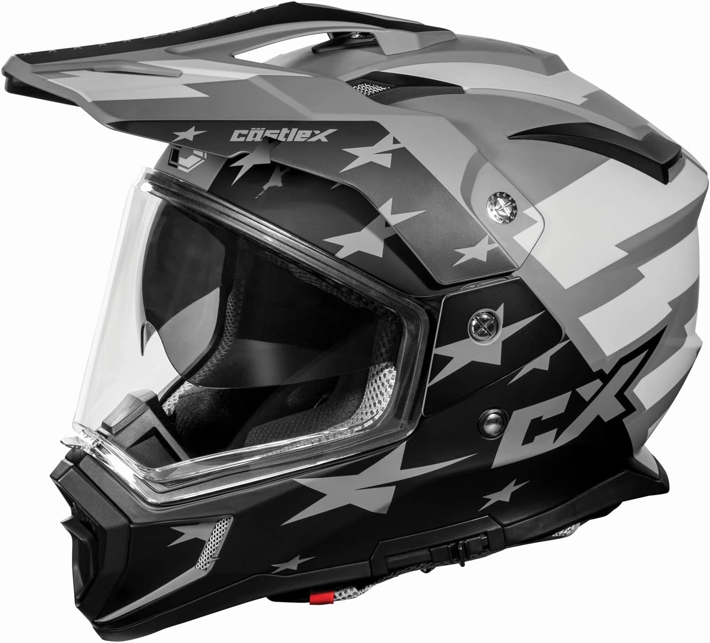 Castle X CX200 Liberty Dual Sport Helmet in Matte Charcoal, Size XX-Large