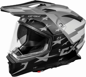 Castle X CX200 Liberty Dual Sport Helmet in Matte Charcoal, Size XX-Large