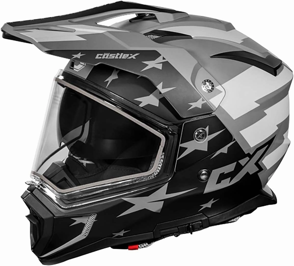Castle X CX200 Liberty Dual Sport Snow Helmet (Matte Charcoal - X-Large)