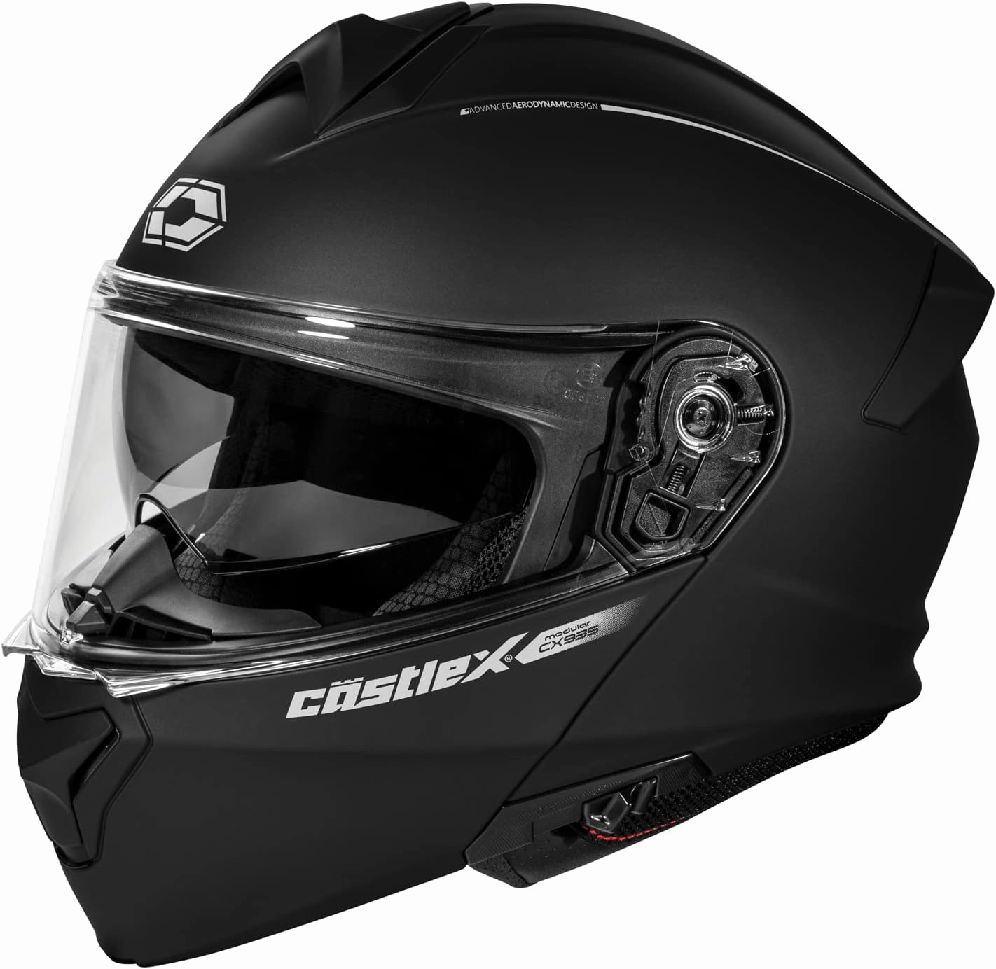 Castle X CX935 Modular Helmet in Matte Black, Size Large