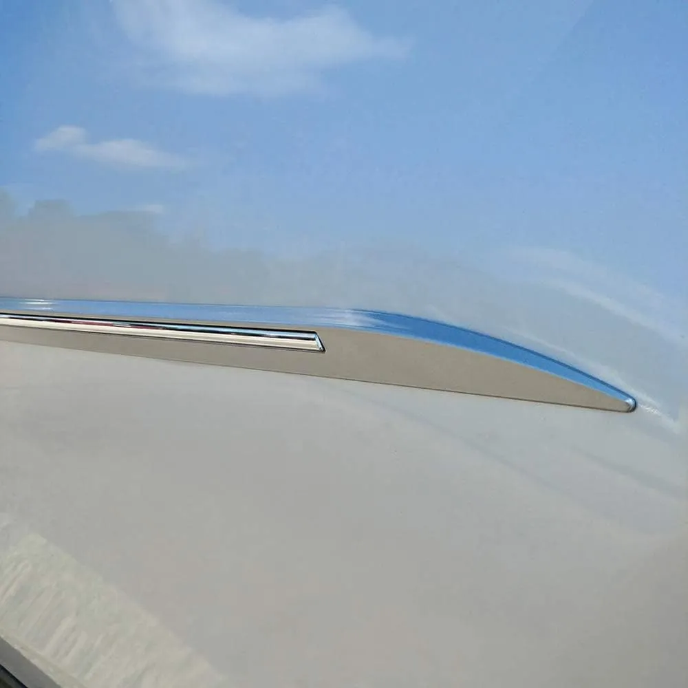 CF7-LS18 Custom Chromeline Body Side Molding Compatible with Lexus LS - DEEP Blue MC Effect (8X5)