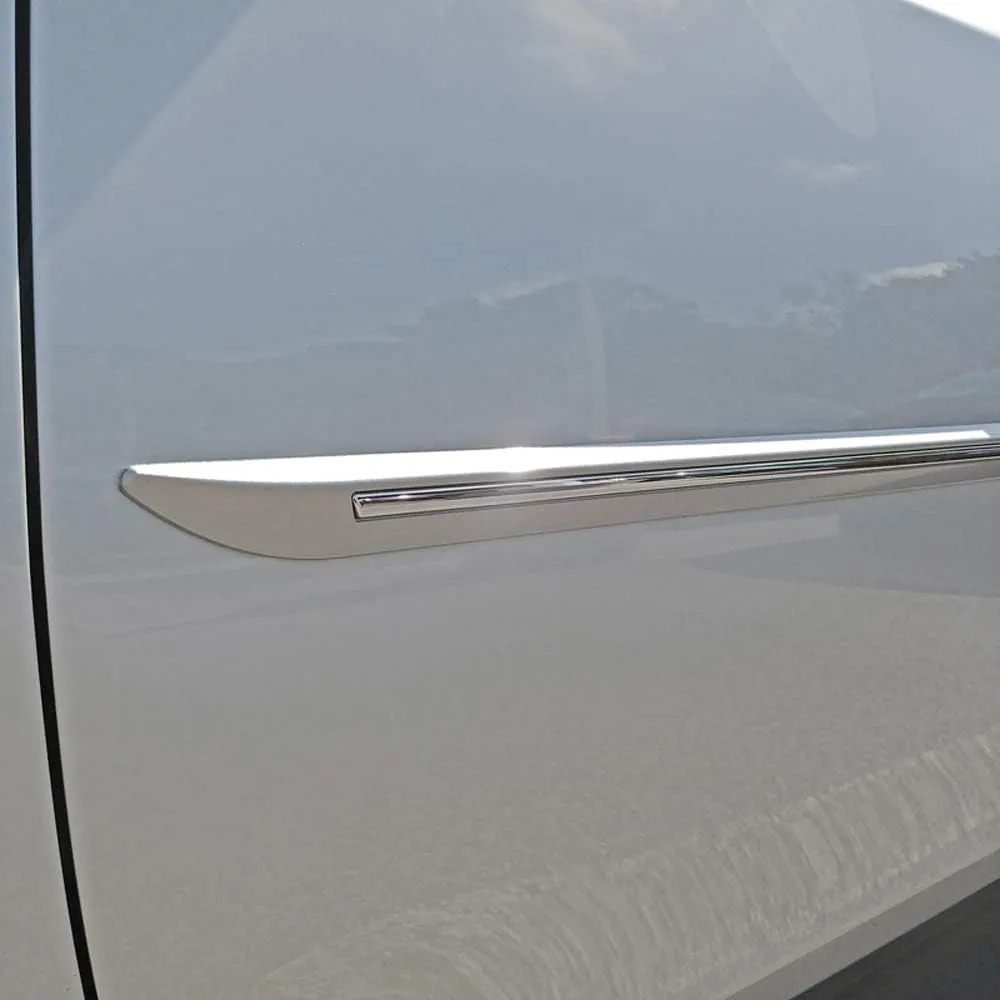 CF7-LS18 Custom Chromeline Body Side Molding Compatible with Lexus LS - DEEP Blue MC Effect (8X5)