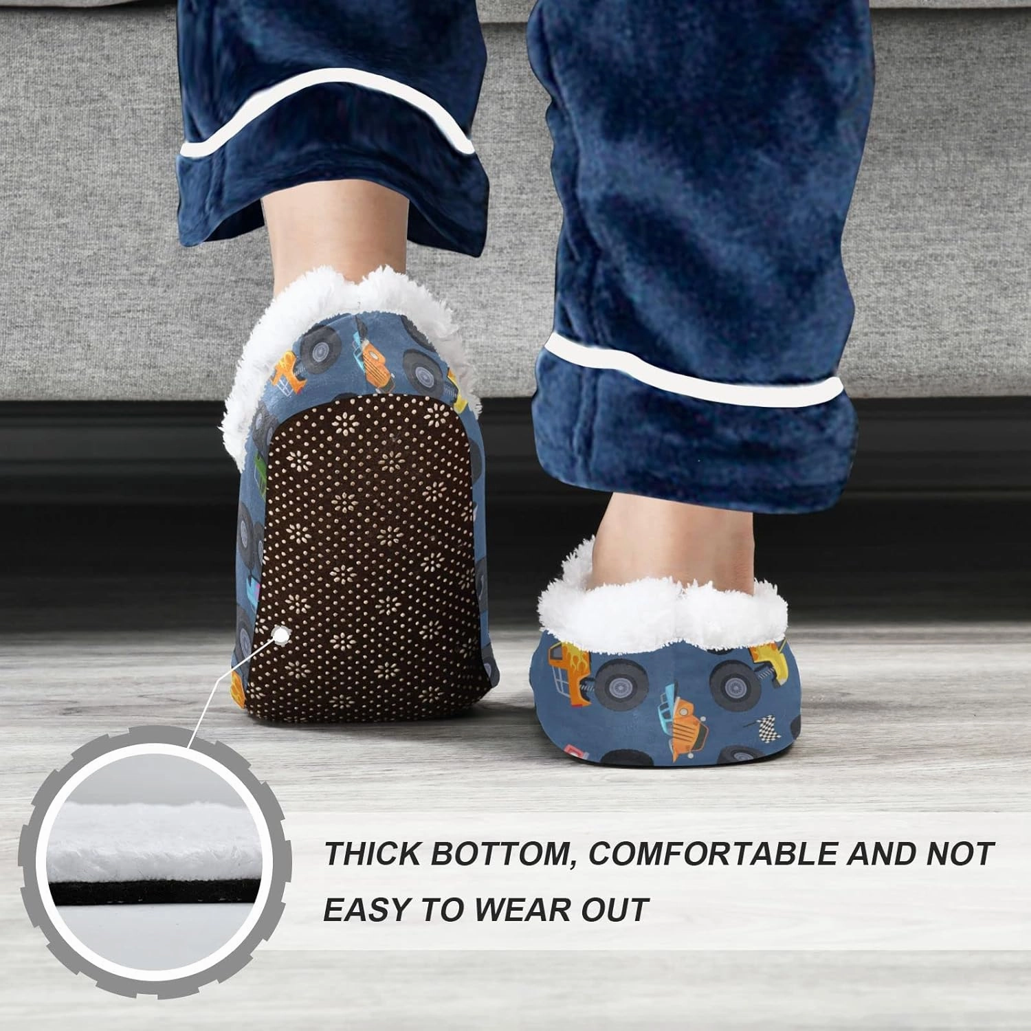 Christmas Boys Girls House Slippers Kids toddler Home Shoes Winter Indoor shoes XS