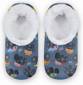 Christmas Boys Girls House Slippers Kids toddler Home Shoes Winter Indoor shoes XS