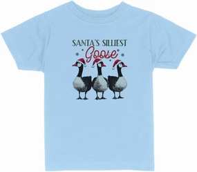Christmas Silly Goose Toddler Kids T-Shirt