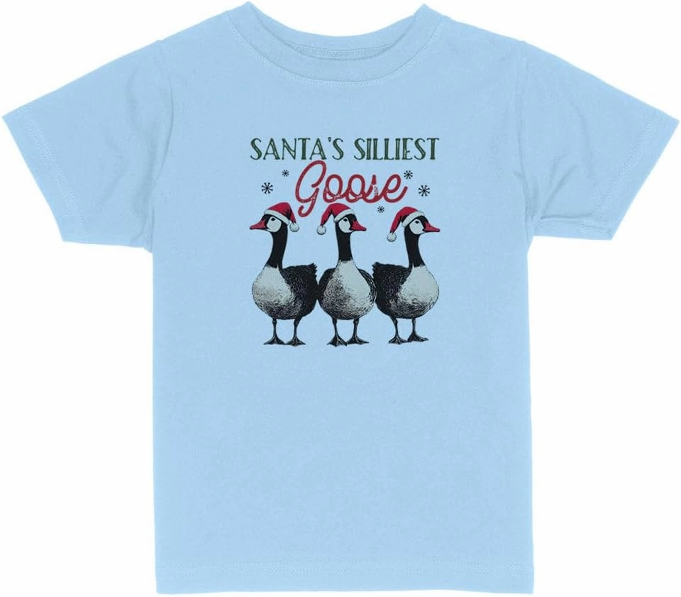 Christmas Silly Goose Toddler Kids T-Shirt