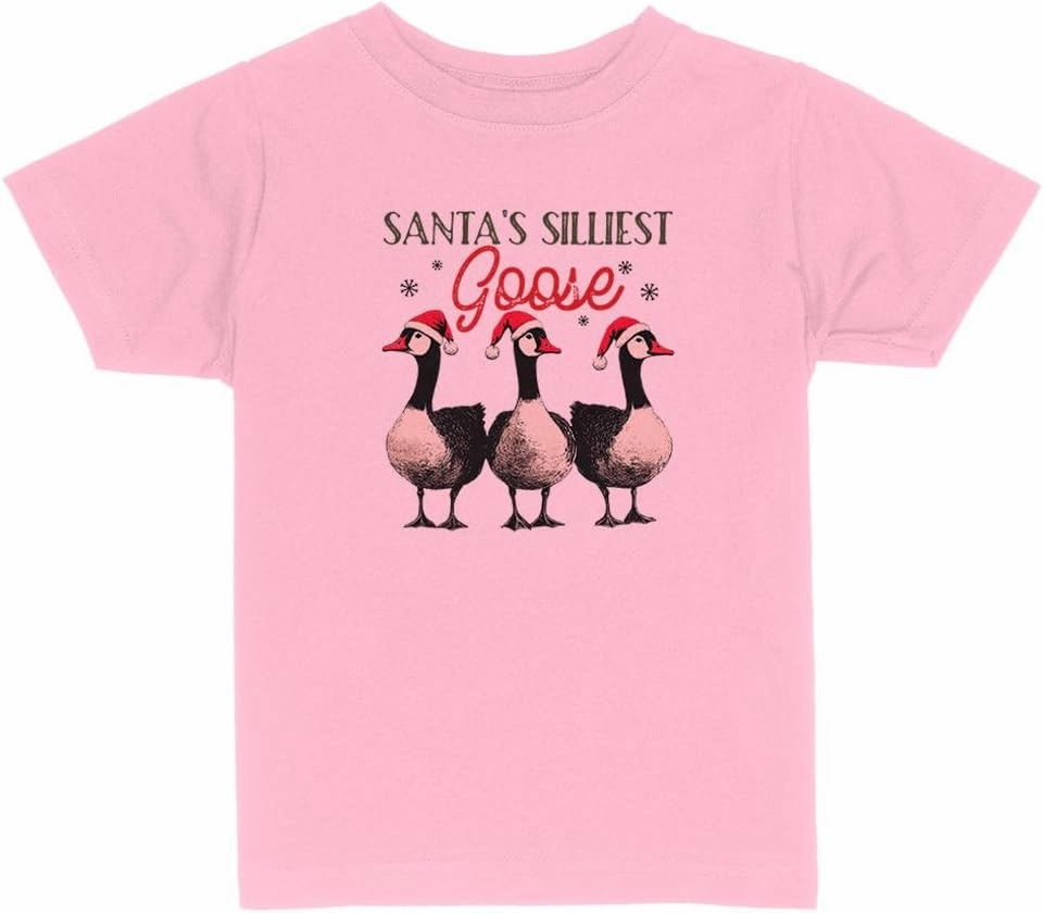 Christmas Silly Goose Toddler Kids T-Shirt