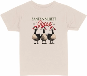 Christmas Silly Goose Toddler Kids T-Shirt