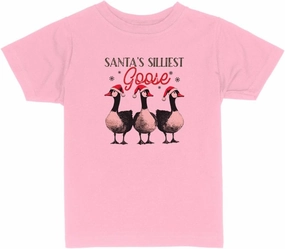 Christmas Silly Goose Toddler Kids T-Shirt