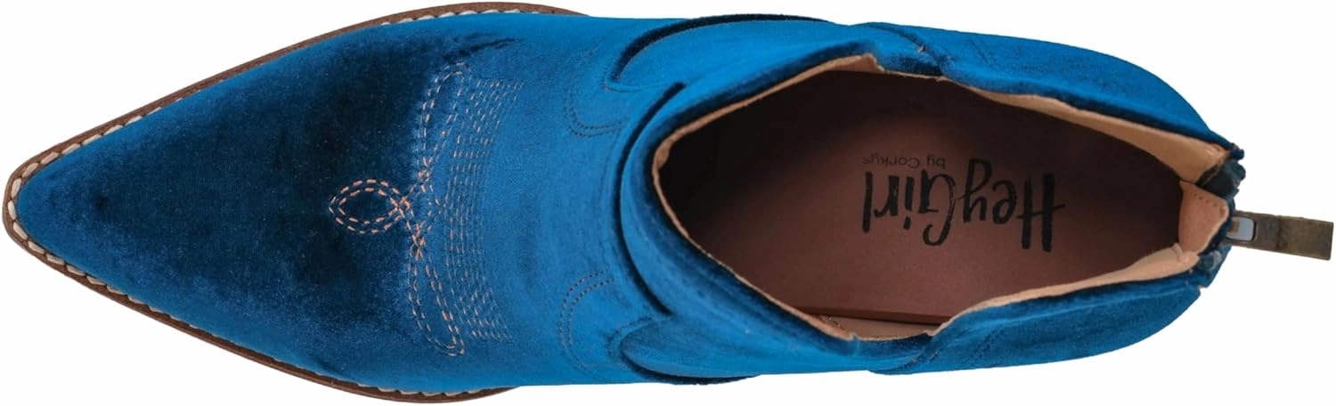 Corkys Footwear Smoke Show 3.5-Inch Stacked Heel Booties, Back Zipper, Memory Foam Insoles, Versatile Footwear, Day-to-Night Style