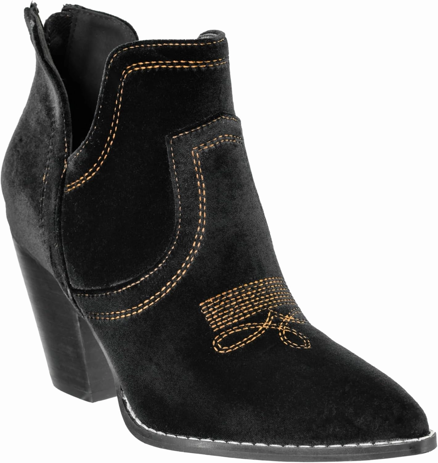 Corkys Footwear Smoke Show 3.5-Inch Stacked Heel Booties, Back Zipper, Memory Foam Insoles, Versatile Footwear, Day-to-Night Style