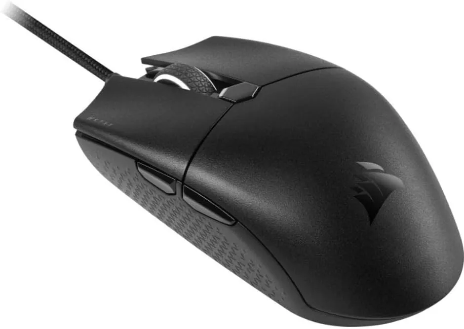 Corsair Katar Pro XT Ultra-Light Gaming Mouse- 18k DPI PixArt Optical Sensor- RGB Scroll Wheel Lighting- 6 Programmable Buttons- Lightweight Paracord Cable,Black