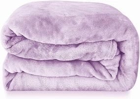Coseybed Lavender Flannel Fleece Blanket Throw Size - Purple Blanket Throw for Teen Girls Women College Dorm Couch Sofa Bed 50x60 inches