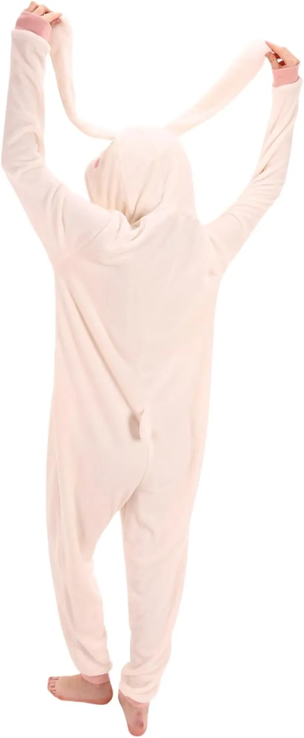 COSUSKET Snug Fit Unisex Adult Onesie Pajamas, Flannel Cosplay Animal One Piece Halloween Costume Sleepwear Homewear