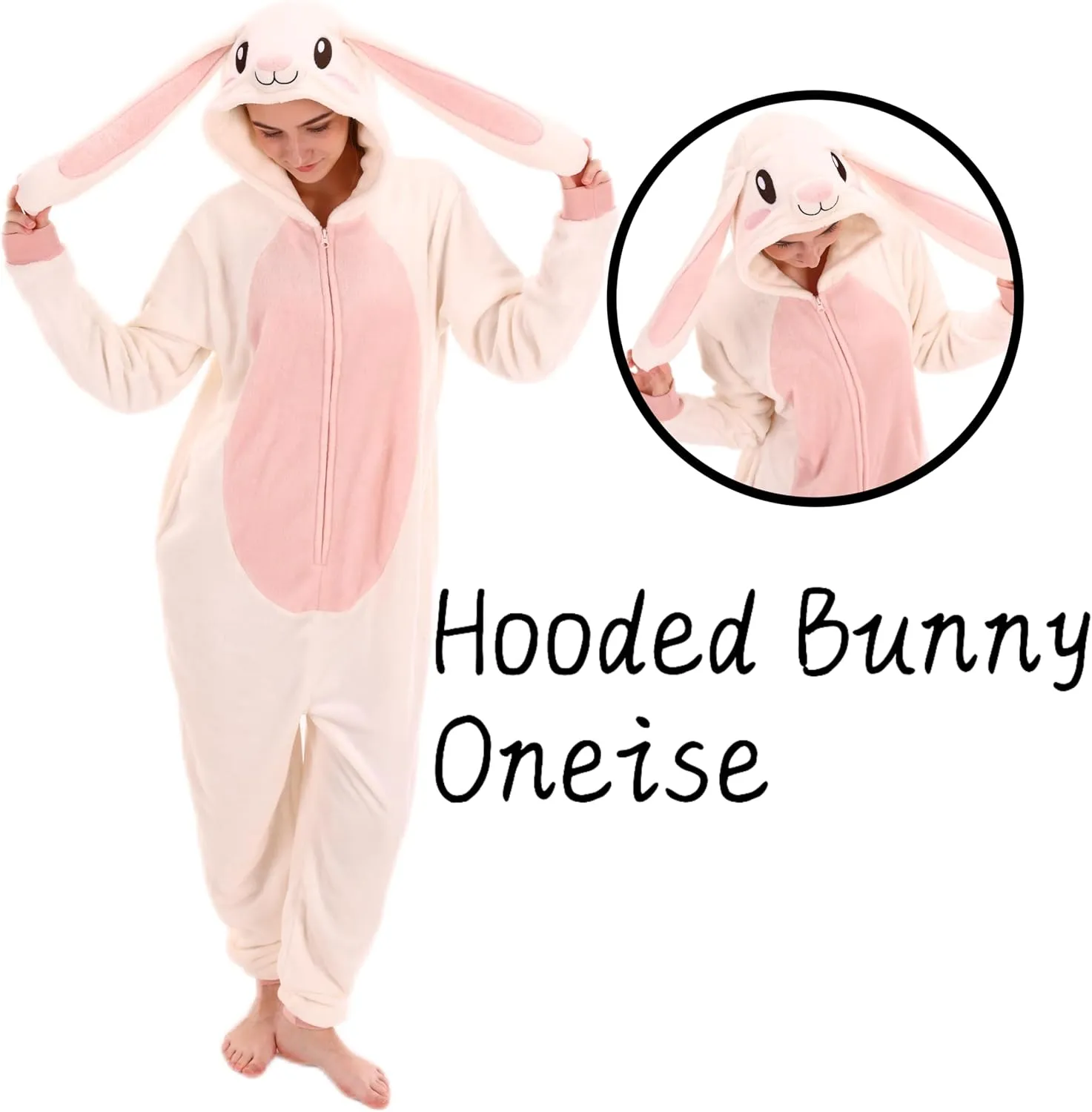 COSUSKET Snug Fit Unisex Adult Onesie Pajamas, Flannel Cosplay Animal One Piece Halloween Costume Sleepwear Homewear