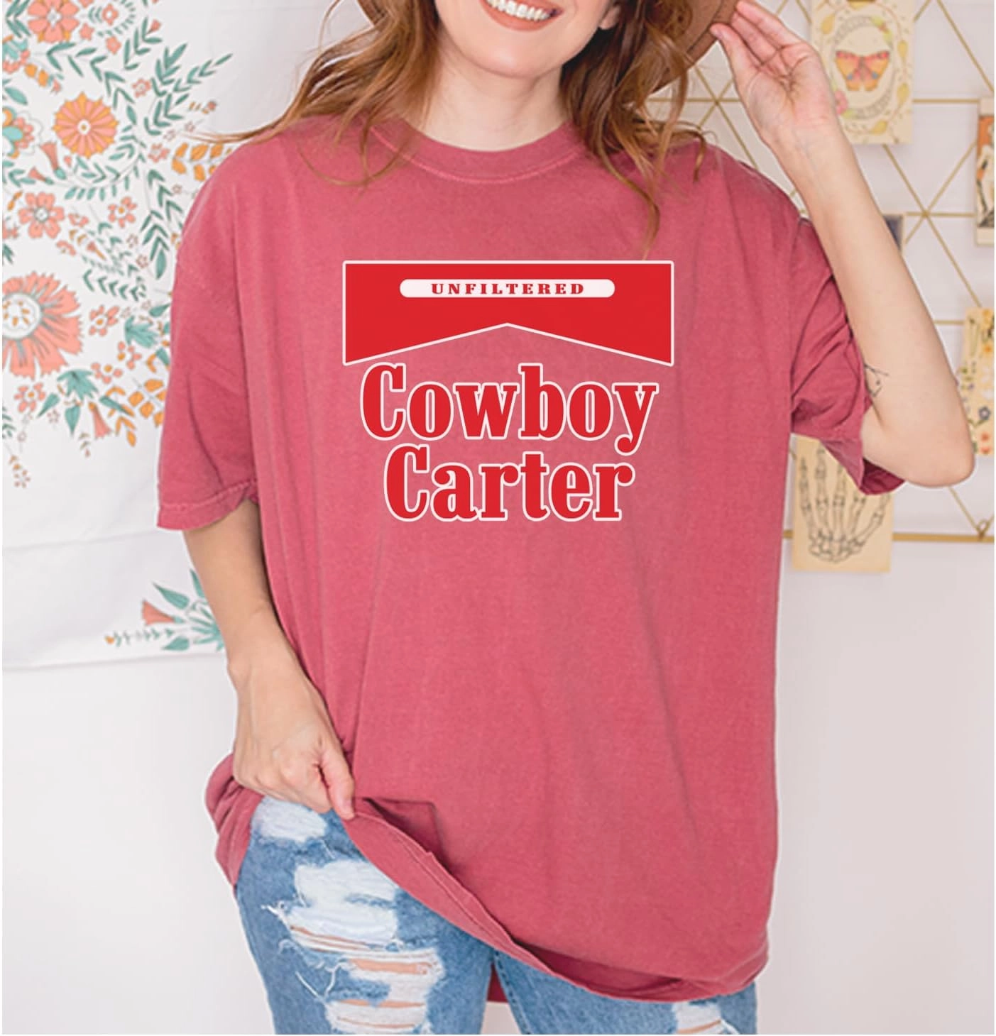 Cowboy Karter Country Act Two Unisex T-Shirt, Vintage Soft, Garment Dyed, Relaxed Fit