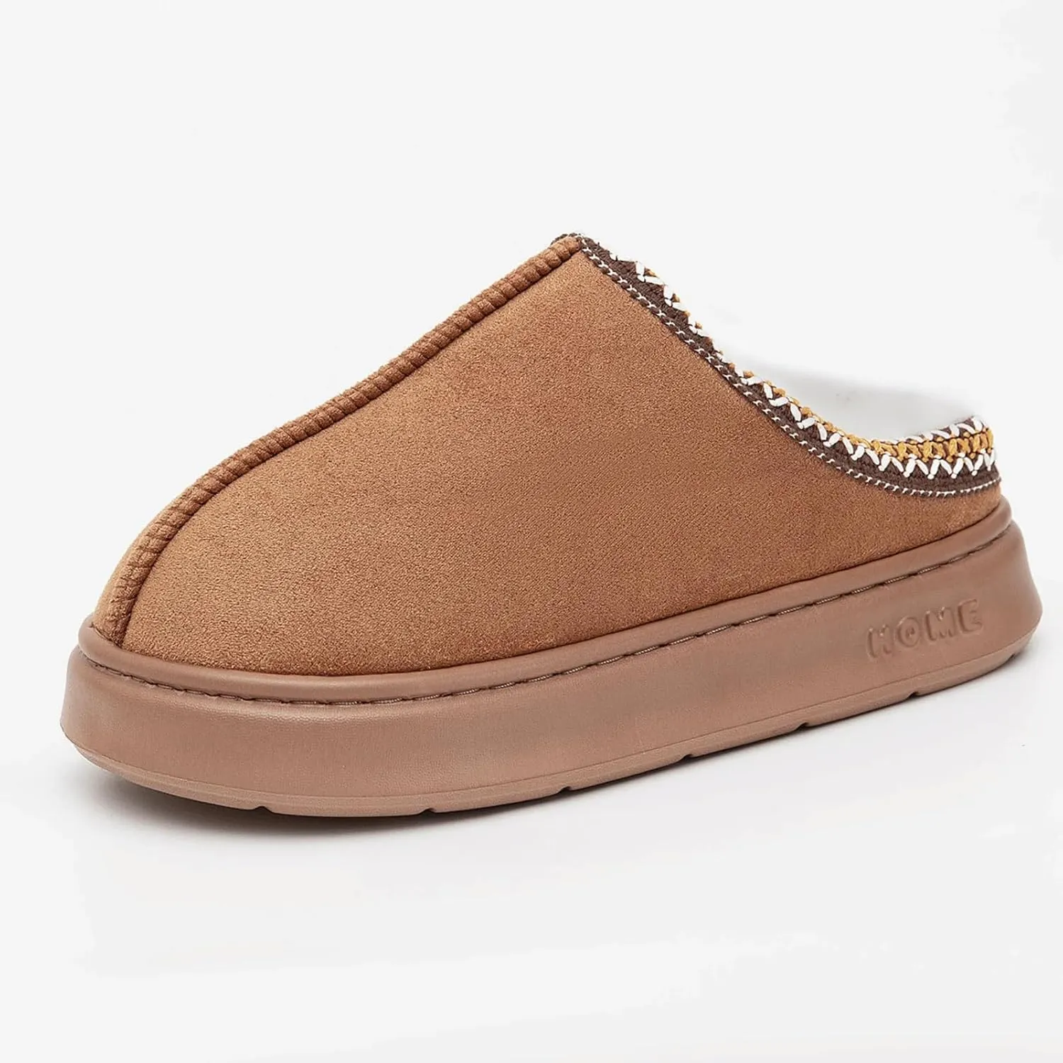 Cozy Platform Fuzzy Slippers for Women and Men Short Ankle Slippers with Anti-Slip Sole Lined with Warm Furry Perfect for Indoor & Outdoor Use