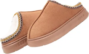 Cozy Platform Fuzzy Slippers for Women and Men Short Ankle Slippers with Anti-Slip Sole Lined with Warm Furry Perfect for Indoor & Outdoor Use
