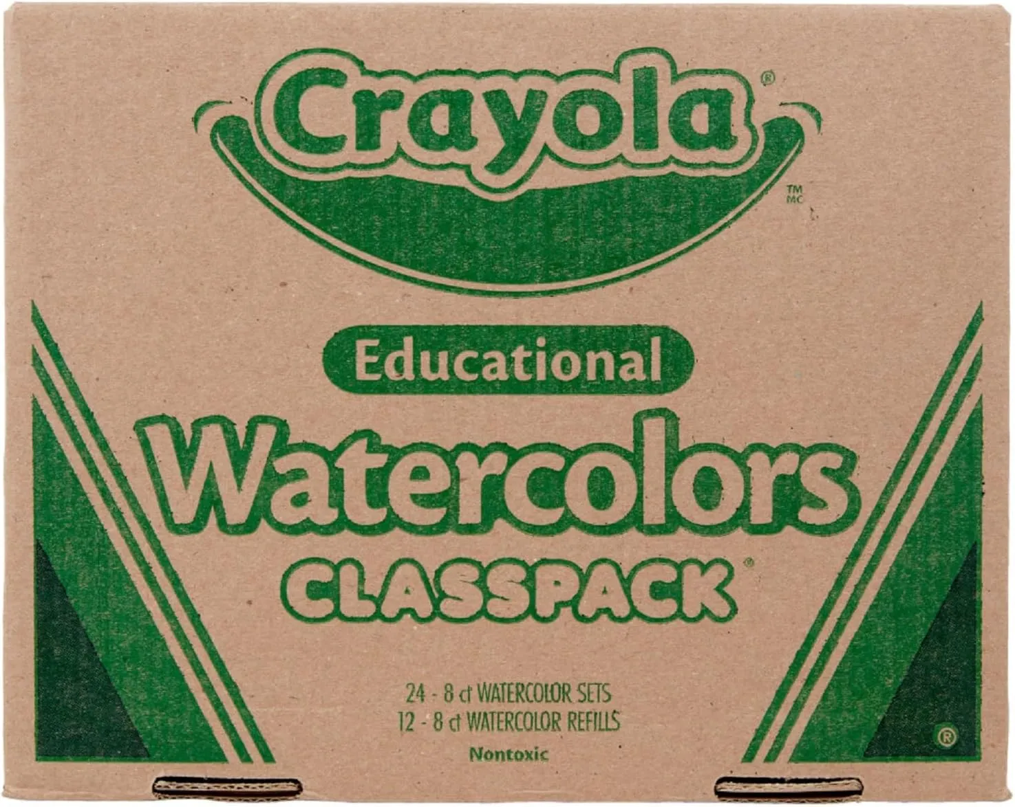 Crayola Watercolors Classpack, Bulk Paint Set For Kids, 24 Trays & 12 Refills, School Supplies