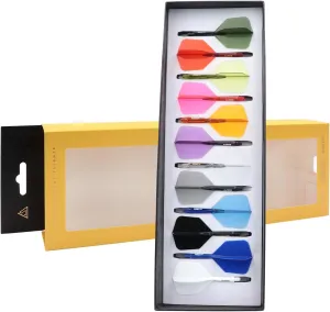 CUESOUL ROST 77 Integrated Dart Shaft and Flight Big Wing/Standard Shape Colour Collection Pack of 12 pcs