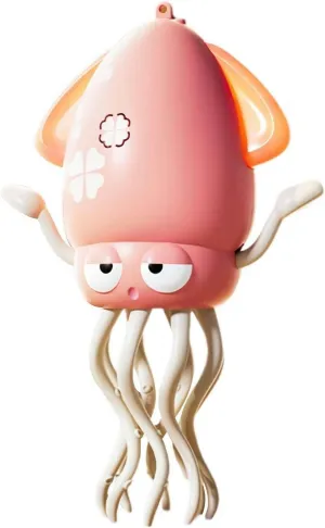 Dancing Octopus Toy Crawling Dancing Automatic Obstacle Avoidance Octopus Sensor Toy The Electric Magical Octopus Dancing with LED Lights Music（1 Pcs） (Red)