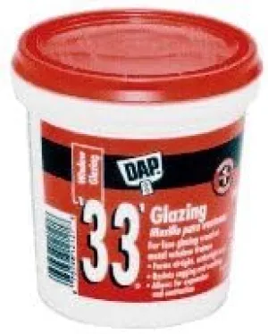 DAP 33PTW White Glazing Compound - Pint