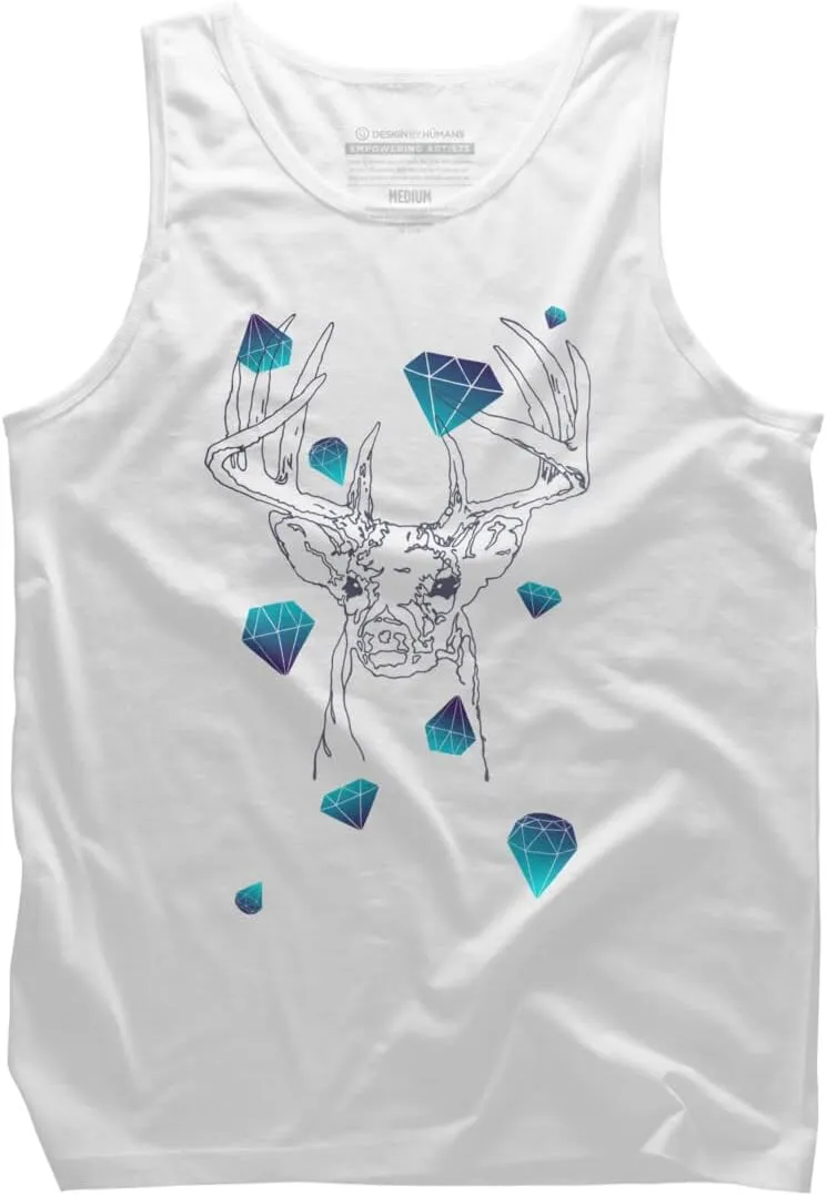 Design By Humans Men's Deers are Forever by Expo Tank Top - -