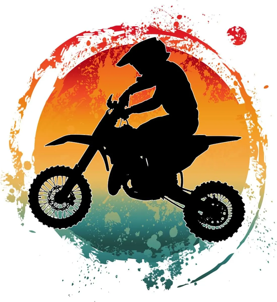 Design By Humans Men's Retro Motorcycle Rider Vintage by Punsalan T-Shirt - -