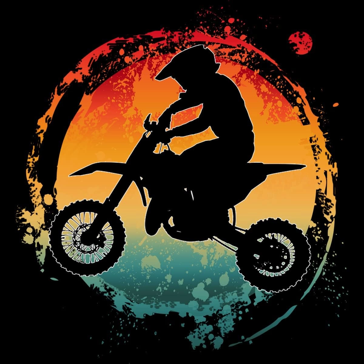 Design By Humans Unisex Retro Motorcycle Rider Vintage by Punsalan Pullover Hoodie - -